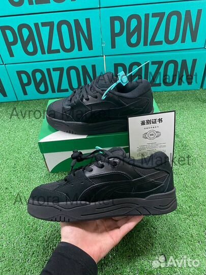 Дутыши Puma 180 tones Черные Оригинал Poizon