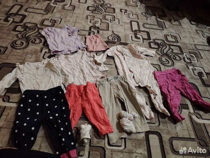 Вещи пакетомдля девочки