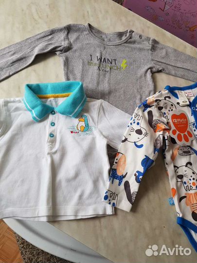 Вещи пакетом на мальчика 74-80