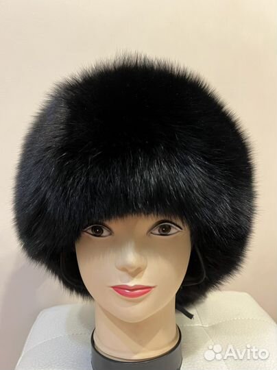 Шапка зимняя из меха песца новая