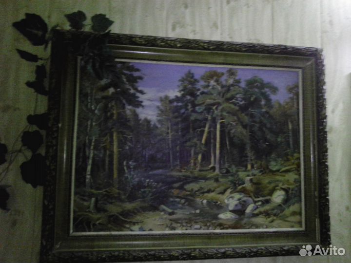 Картина на холсте маслом. Шишкин. И. И