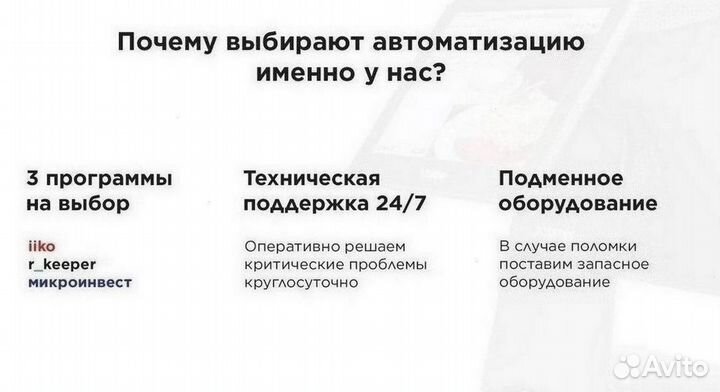 Сенсорный моноблок для автоматизации кафе магазина