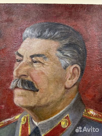 Портрет Сталина холст масло 77х55