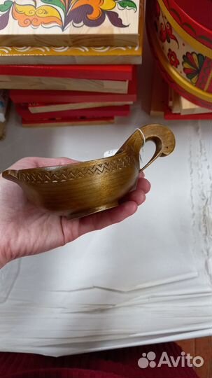 Салатница из натурального дерева ручной работы