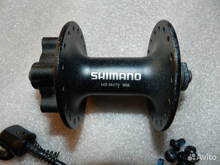 Втулка передняя Shimano M475