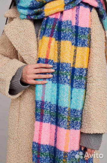 Палантин шарф женский теплый платок