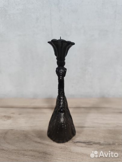 Подсвечник Лебедь Каслинское литьё