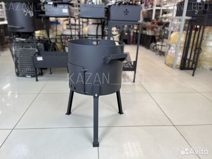 Печь 3 мм с дверкой для казана 10 - 12 л
