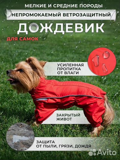 Комбинезон (дождевик) для собаки