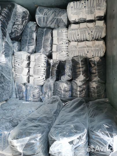 Перчатки х/б с пвх