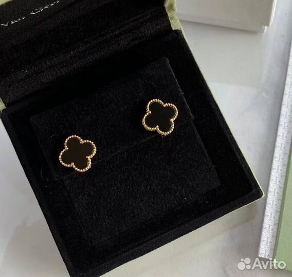 Van cleef arpels alhambra серьги