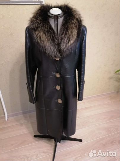 Дубленка натуральная женская 52 размер
