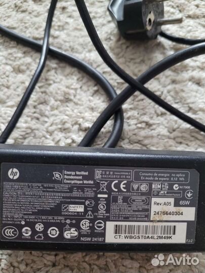 Блок питания для ноутбука hp