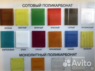 Сотовый поликарбонат