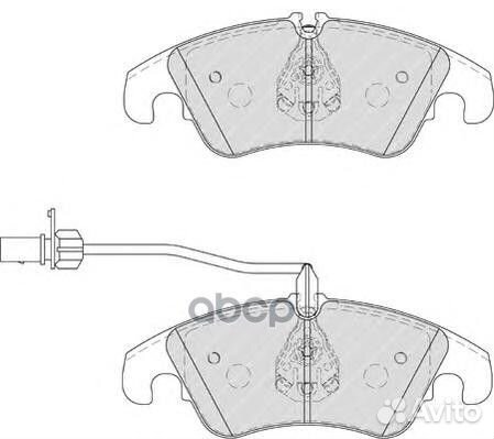 Колодки тормозные передние ferodo FDB4044 FDB40