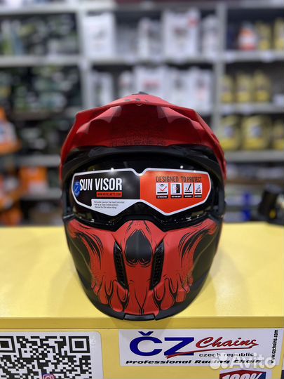 Шлем MT TR902XSV streetfighter SV darkness A5 Red