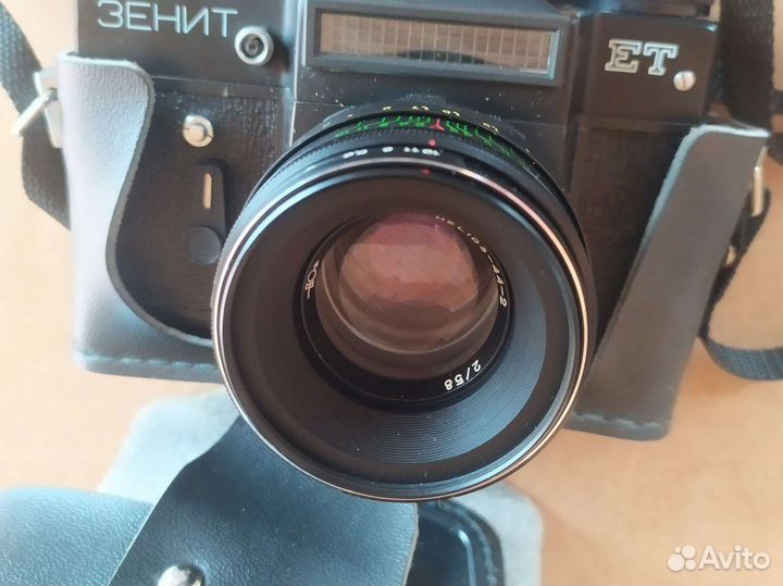 Фотоаппарат Зенит ет с объективом, в кож. чехле