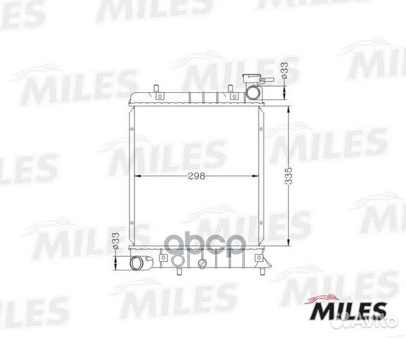 Радиатор hyundai accent (тагаз) 1.5/1.6 03- ACR