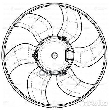 Вентилятор радиатора renault megane II 03/kangoo