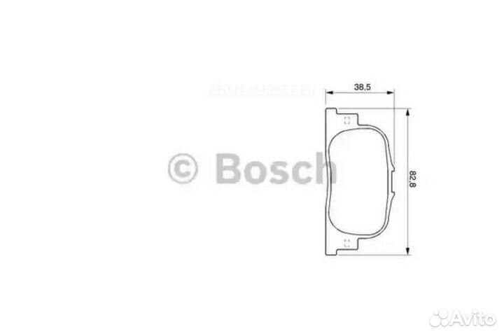 Bosch 0 986 424 730 Колодки тормозные дисковые зад