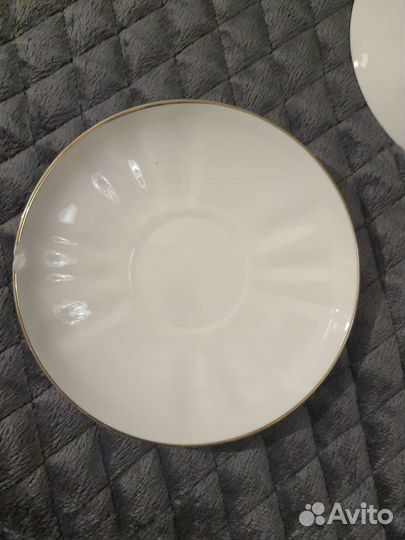 Блюдца белые лфз 12,5 см