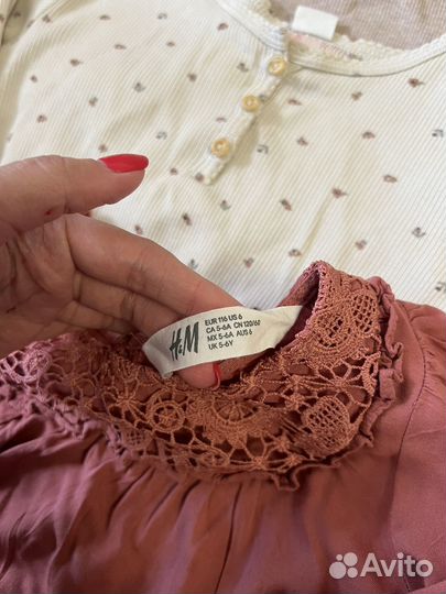 Пакет брендовой одежды вещей для девочки 110 116