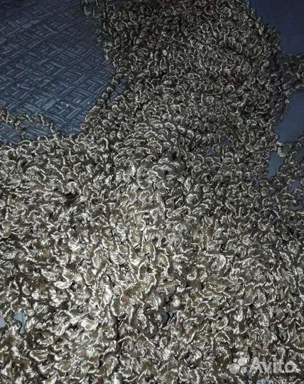 Штора кисея золотистая