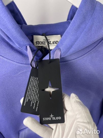 Stone island худи фиолетовый