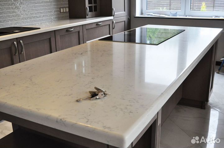Столешницы из кварцевого и акрилового камня