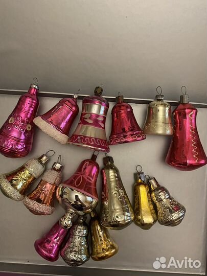 Елочные игрушки СССР колокольчики