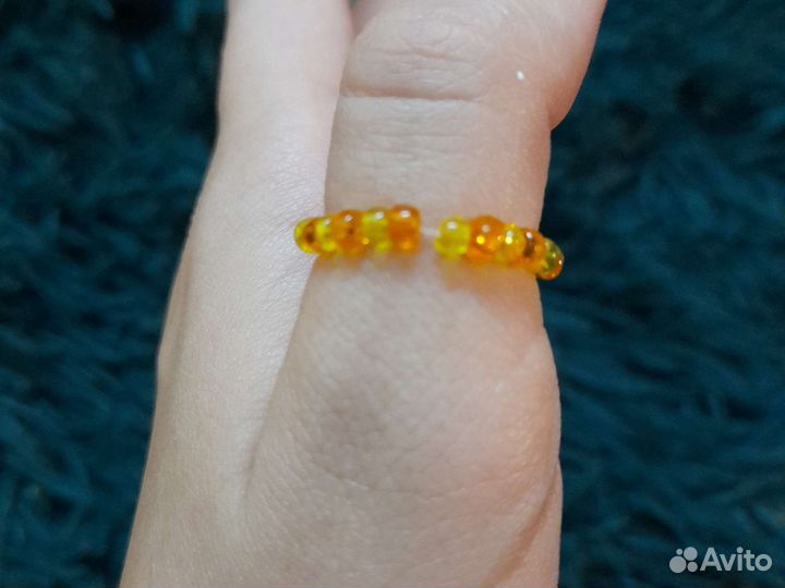 Кольцо из бисера