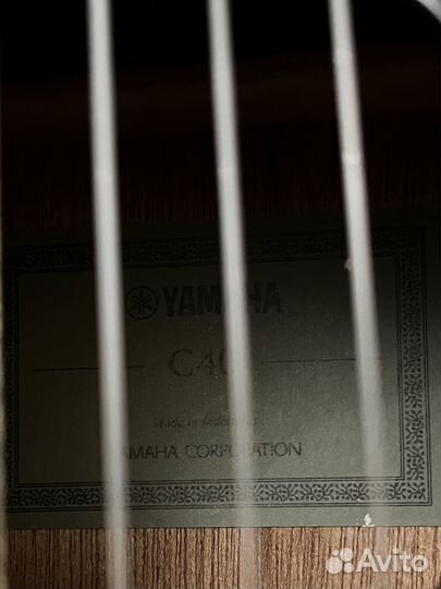Гитара yamaha c40 черная