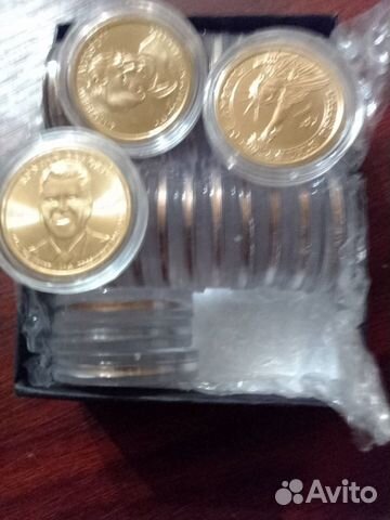 Продам полный набор 1-доллар монет, президенты США