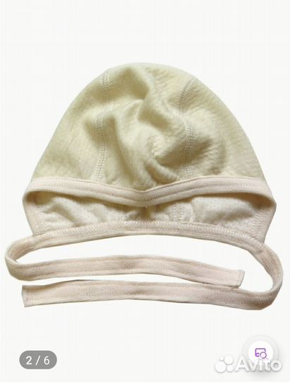 Шапочка для новорожденного новая
