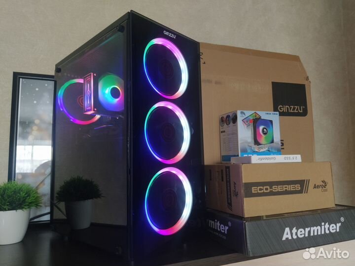 Игровой пк 8/16 ядер/озу32/SSD+HDD/RX570 8GB