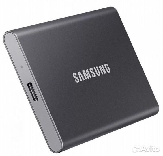 Внешний SSD Samsung T7 500Gb, цвет - серый USB 3