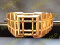 Золотой перстень-печатка-кольцо шотландский стиль