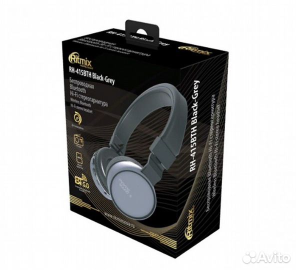 Беспроводные наушники ritmix RH-415BT с микрофоном