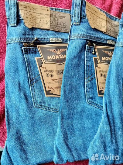 Новые мужские классические джинсы Монтана