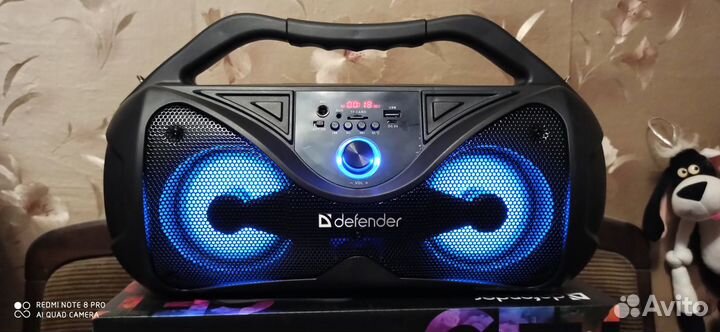 Defender G108,басовитая,мощная-20W с пультом,новая
