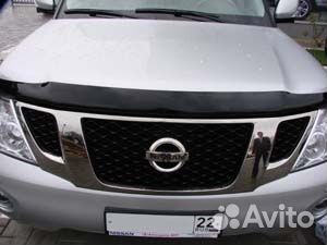 Дефлектор капота темный nissan patrol 2010, NLD.snipatr1012 / Ниссан Патрол