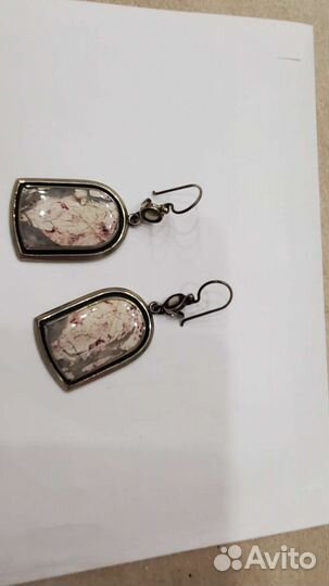Серьги с натуральными камнями