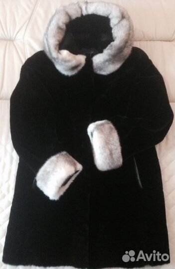 Шуба мутон-норка