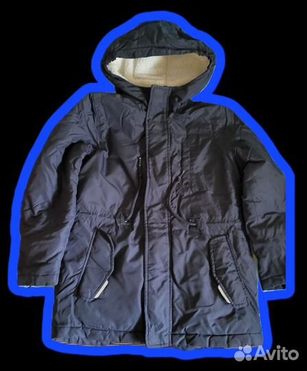 Парка зимняя 128 134 для мальчика