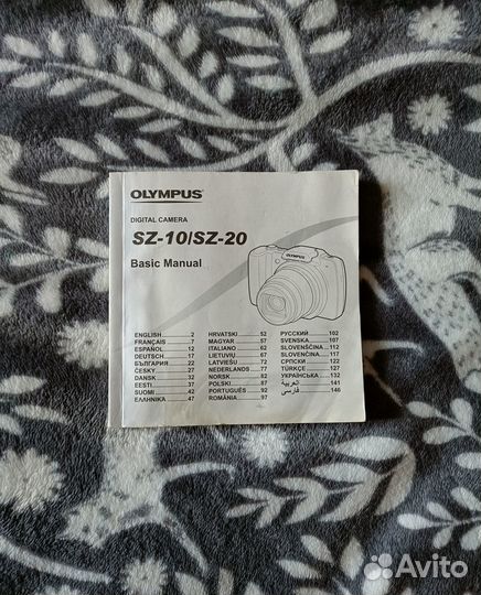 Olympus SZ-10 SZ20 инструкция