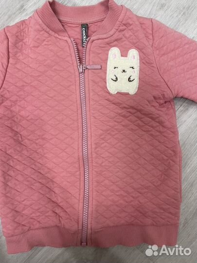 Кофта на молнии для девочки 104