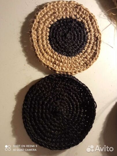 Эко-губки, подставки/салфетки из джута