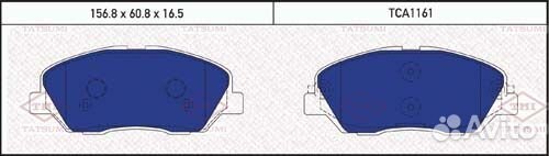 Колодки тормозные дисковые перед hyundai Santa Fe