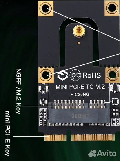 Переходник M.2 to mini PCI