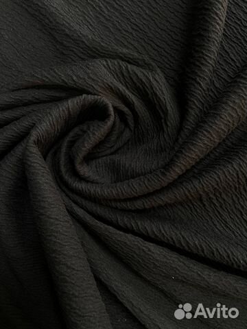 Ткань хлопок сжатый черный